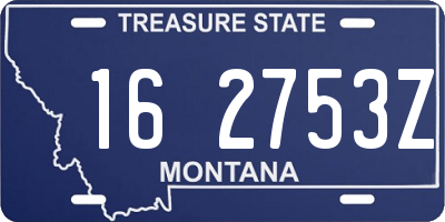 MT license plate 162753Z