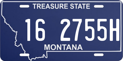 MT license plate 162755H