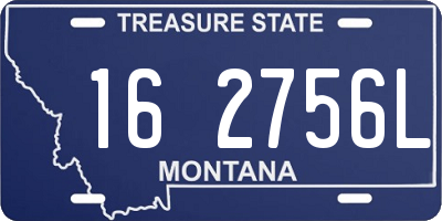 MT license plate 162756L