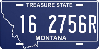 MT license plate 162756R