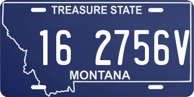 MT license plate 162756V