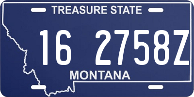 MT license plate 162758Z