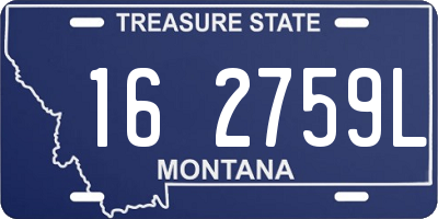 MT license plate 162759L