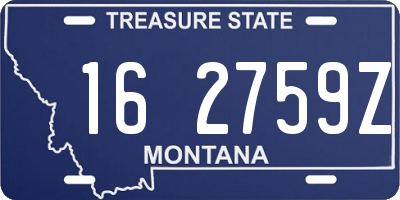 MT license plate 162759Z