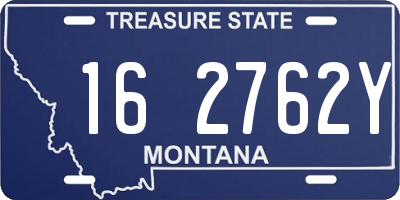 MT license plate 162762Y
