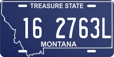 MT license plate 162763L