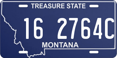 MT license plate 162764C