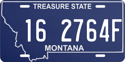 MT license plate 162764F