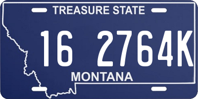 MT license plate 162764K