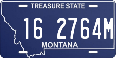 MT license plate 162764M
