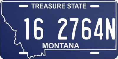 MT license plate 162764N