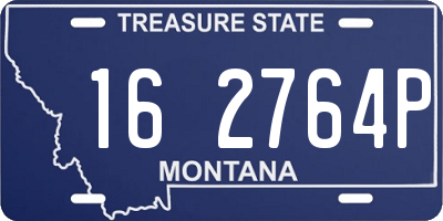 MT license plate 162764P