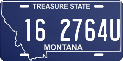 MT license plate 162764U