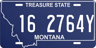MT license plate 162764Y