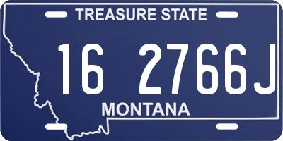 MT license plate 162766J