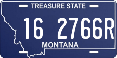 MT license plate 162766R