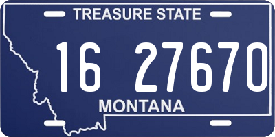 MT license plate 162767O
