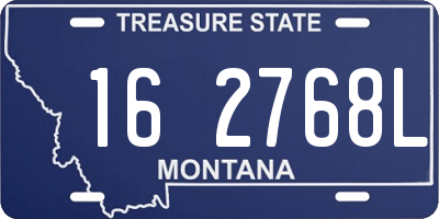 MT license plate 162768L