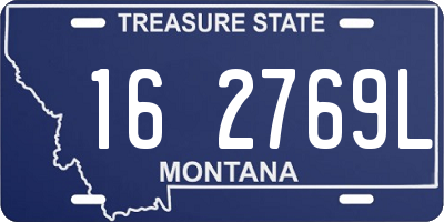 MT license plate 162769L