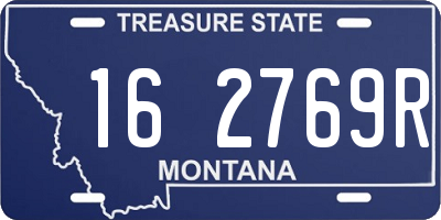 MT license plate 162769R