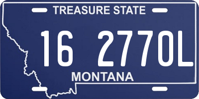 MT license plate 162770L