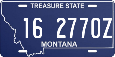 MT license plate 162770Z