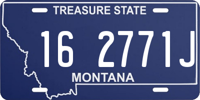 MT license plate 162771J