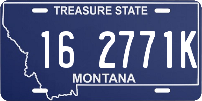 MT license plate 162771K