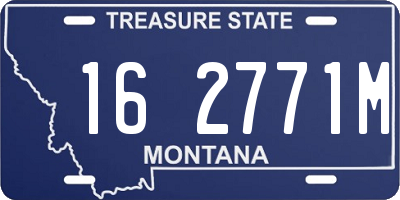 MT license plate 162771M