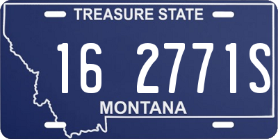 MT license plate 162771S
