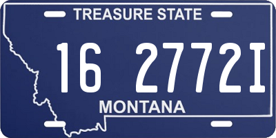 MT license plate 162772I