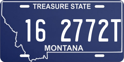 MT license plate 162772T