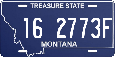 MT license plate 162773F