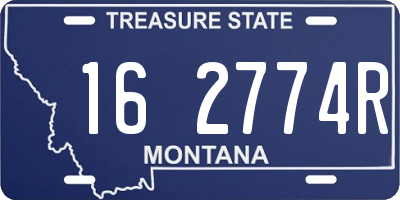 MT license plate 162774R