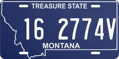 MT license plate 162774V