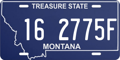 MT license plate 162775F