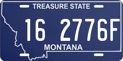 MT license plate 162776F