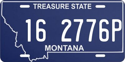 MT license plate 162776P
