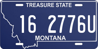 MT license plate 162776U
