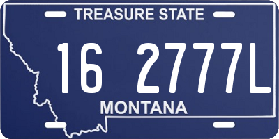 MT license plate 162777L