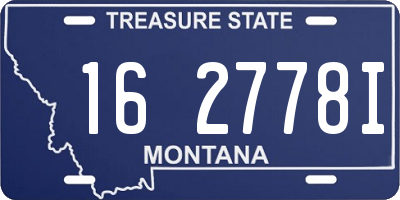 MT license plate 162778I