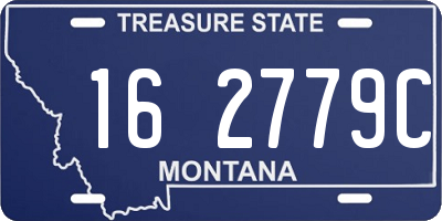 MT license plate 162779C