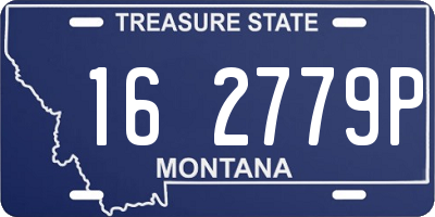 MT license plate 162779P