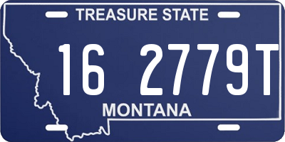 MT license plate 162779T