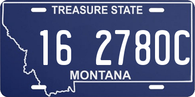 MT license plate 162780C
