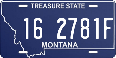 MT license plate 162781F