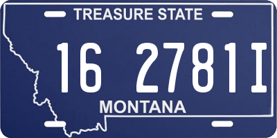 MT license plate 162781I