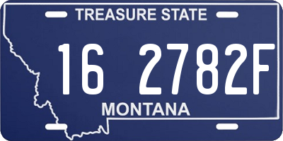 MT license plate 162782F