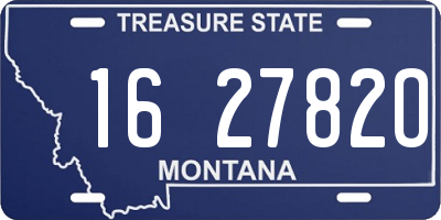 MT license plate 162782O