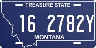 MT license plate 162782Y